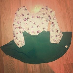 Size 4 Omi Jo leotard and skirt